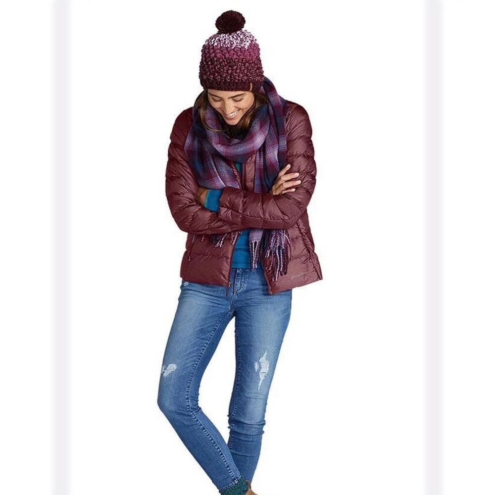 ♦️JACKET♦️M/Goose down jacket/burnt red